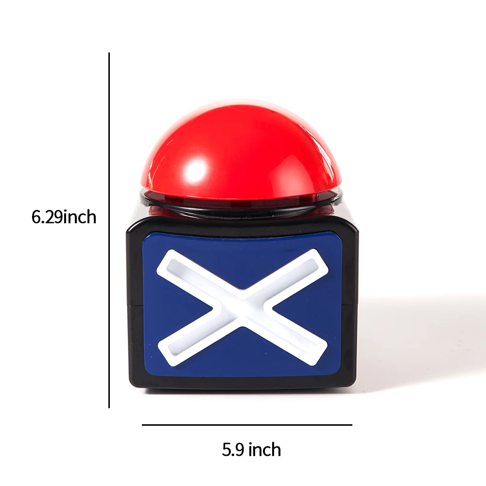 Забавная игровая Кнопка будильника с кнопкой Да Нет звучание светильник