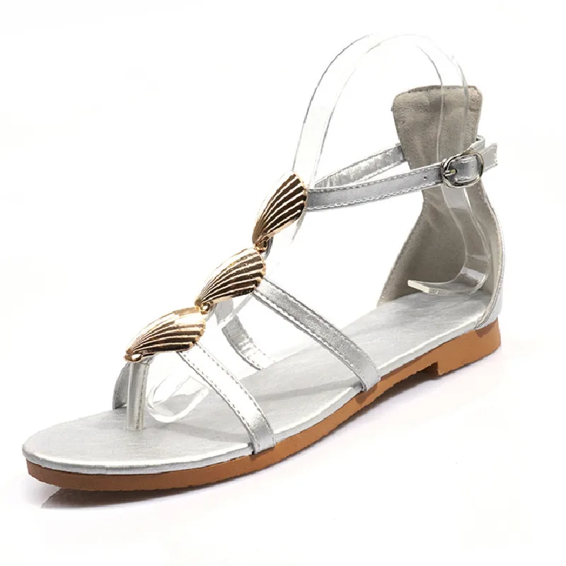 Повседневные женские сандалии на плоской подошве Летняя обувь Женские