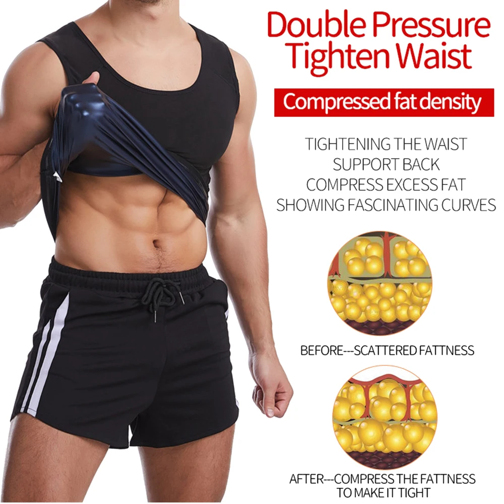 Hot Sweat Sauna Vest Body Shaper Women Slimming Shapewear Unisex Sports Bursting Sweat Vest Gym Fat Burner Sweat Slim Spandex