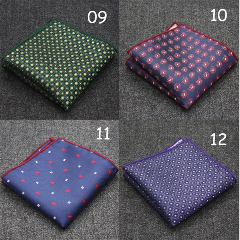 Роскошные Для мужчин носового платка с узором в горошек полосатый цветочным