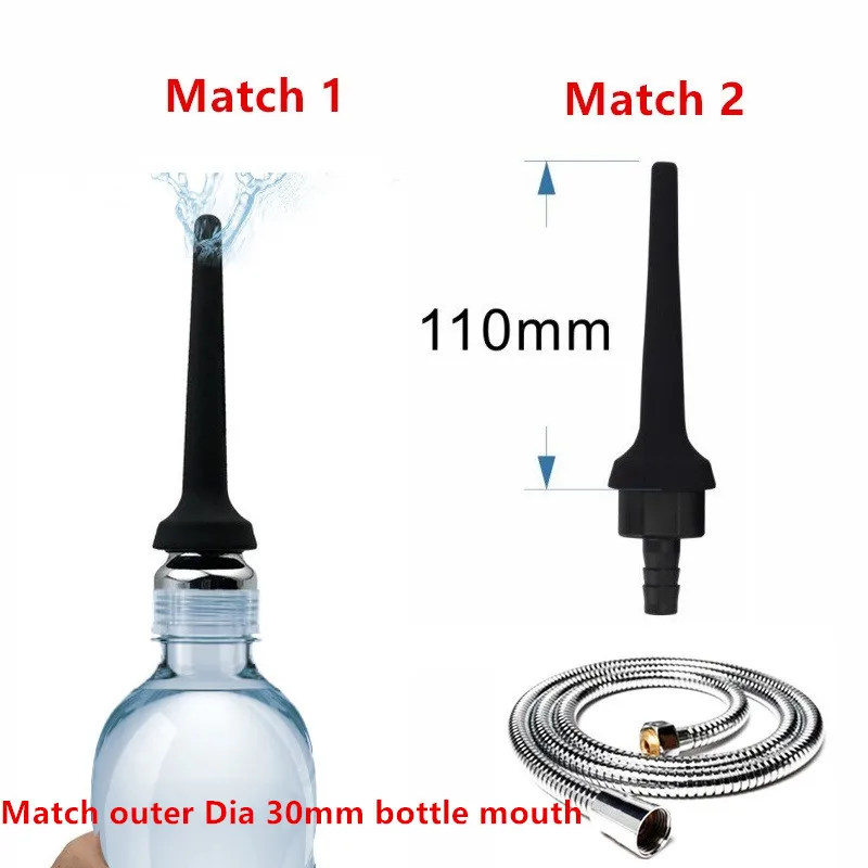 Силиконовая насадка клизма шприц для очистки душа анальные шарики Анальная