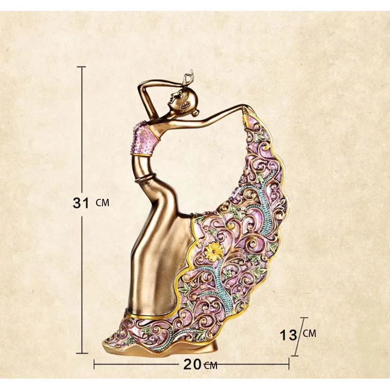 Декоративное украшение для танцора из смолы Современное креативное дома ремесла