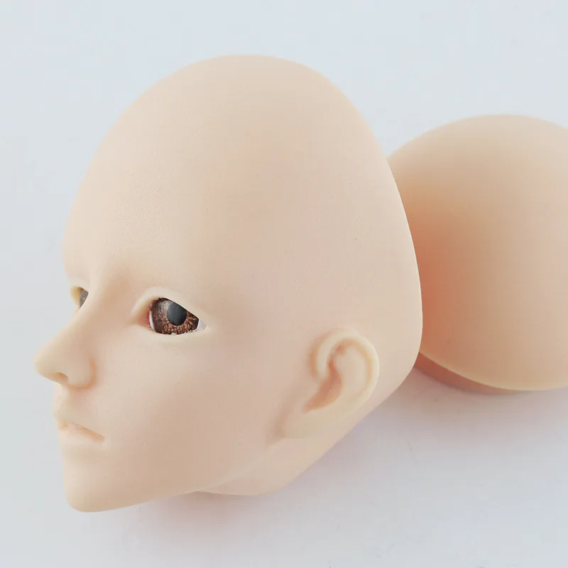 Head with Blue eyes 60 см 1/3 Bjd кукла голова мужской стиль макияж изменение 4D глаза Bjd куклы натуральная кожа Блад голова без макияжа, Игрушки для маленьких мальчиков подарки - Цвет: Head with Blue eyes