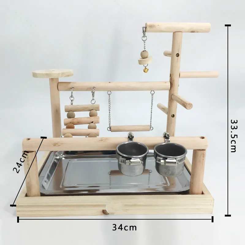 Попугаи Playstand птица площадка древесины окунь тренажерный зал подставкой