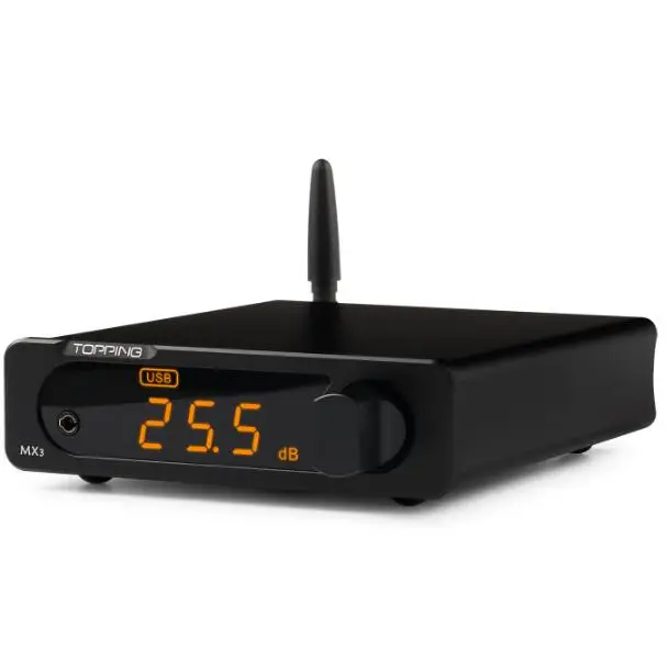Topping MX3 40 Вт * 2 усилитель со встроенным DAC наушников amp Bluetooth вход LMH6643 + TDA7498E PCM5102A