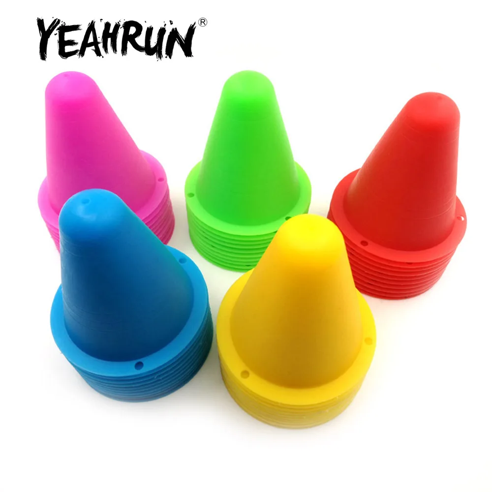 YEAHRUN 10 шт. р/у дрейфующая мягкой дорожные конусы/пилоны баррикады конус движения