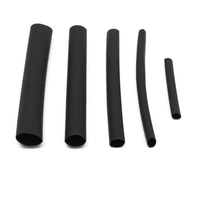 Высокое качество 150 шт проволочный черный чехол Комплект термоусадочные трубки