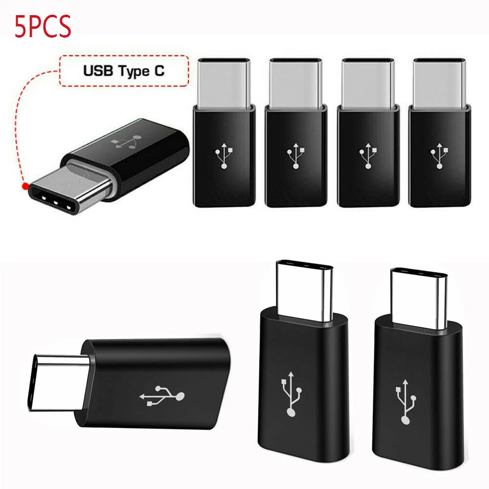Адаптер Micro USB Type C Мама папа 5 шт. переходник B в разъем для зарядки кабель