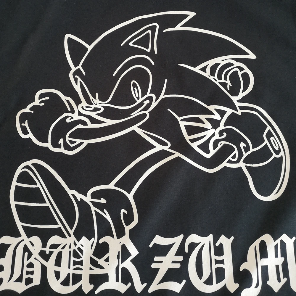 Черная Мужская футболка burzum aske Burzum с коротким рукавом | одежда