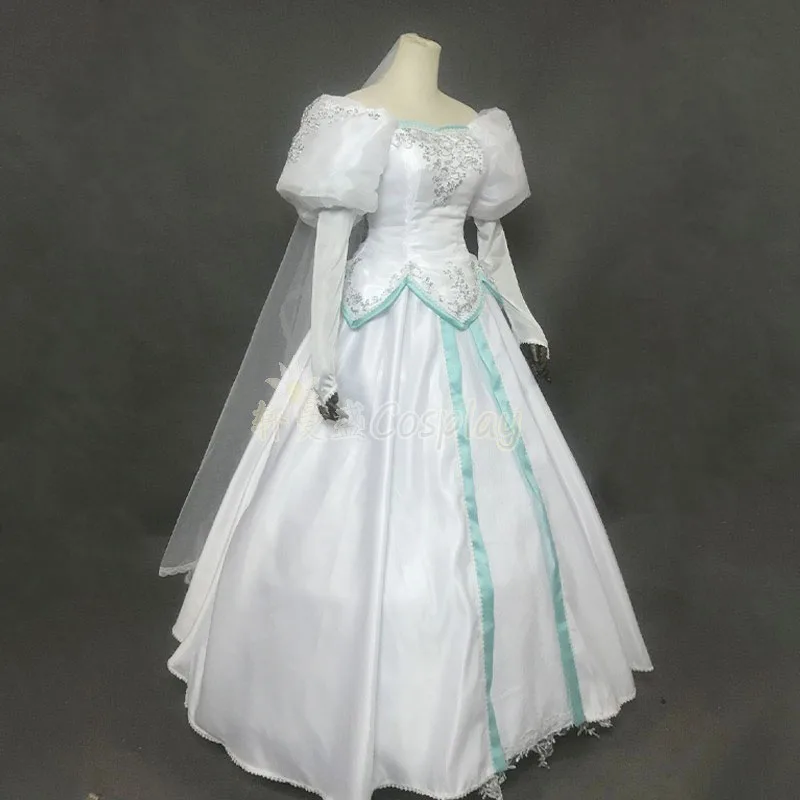 Сделанное на заказ свадебное платье русалки костюмы Хэллоуин костюм для