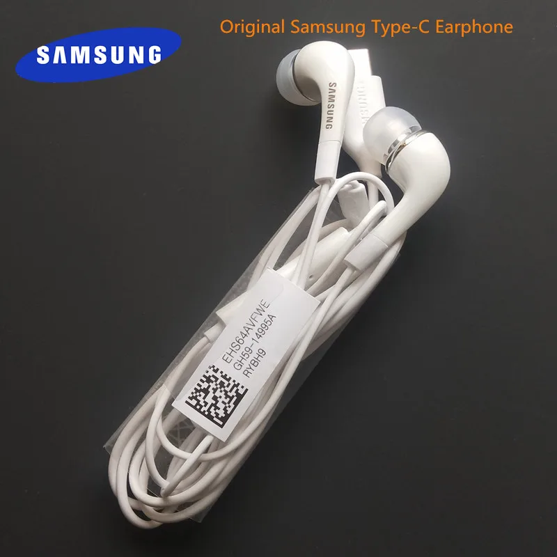 Оригинальные наушники Samsung Type C проводные с микрофоном и регулировкой громкости
