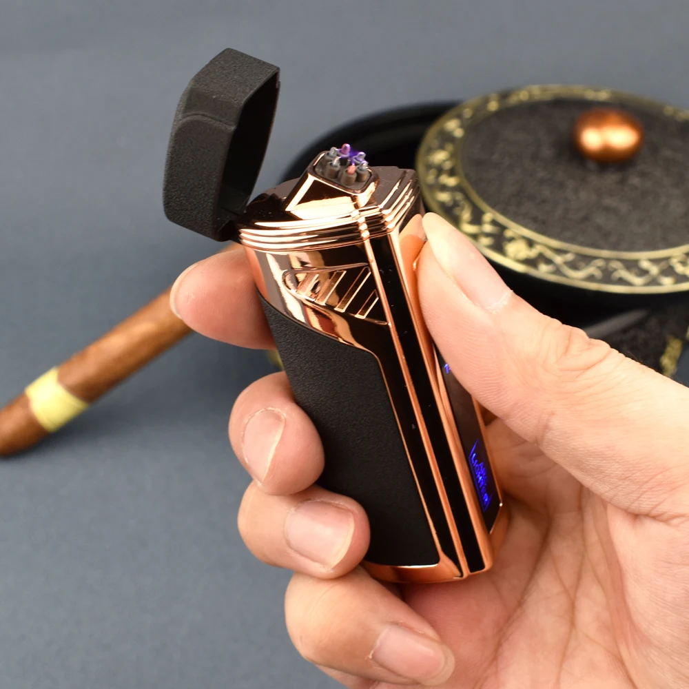 Usb Creative Plasma Triple Arc Effect Flameless Windproof Ci