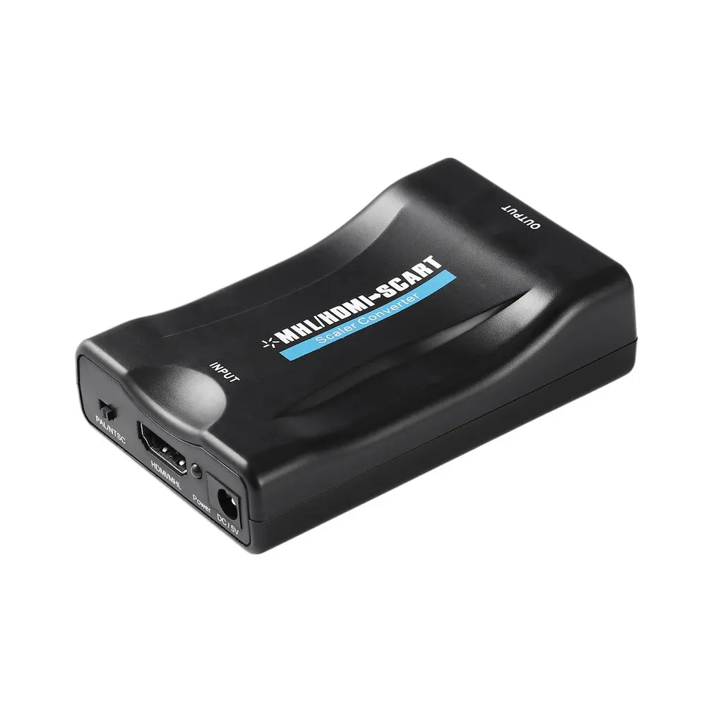 HD 1080P Переходник HDMI-scart видео и аудио адаптер универсальный конвертер для tv DVD Box