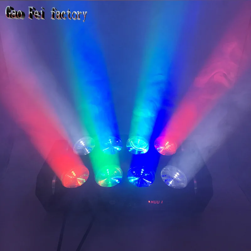 Прямая заводов 8x12 Вт мини-светодиод LED Паук со вращающейся головой огни Светодиодный диско-клуб Китай вечерние Dj освещение для сцены
