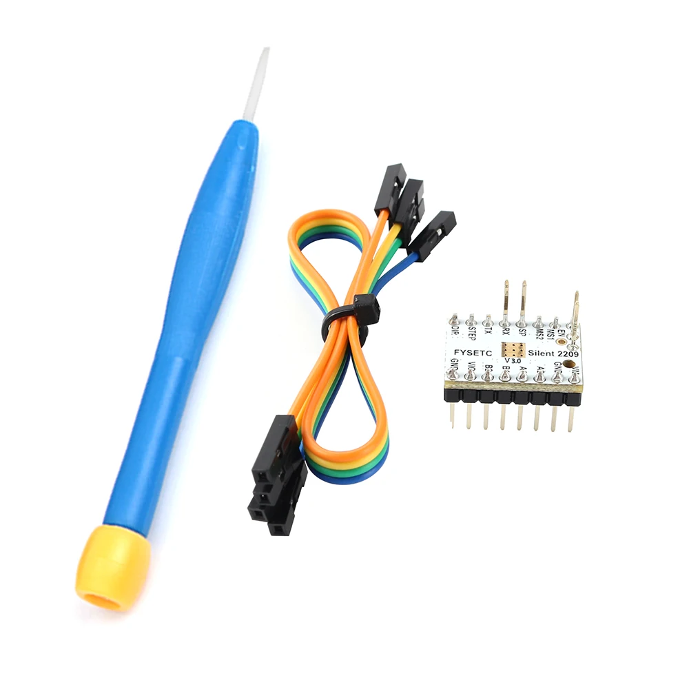 2 шт. шаговый драйвер двигателя TMC2209 v3.0 Stepsticks бесшумный драйвер 256 микрошагов ток 2.8A пиковый 3d принтер части VS TMC2208