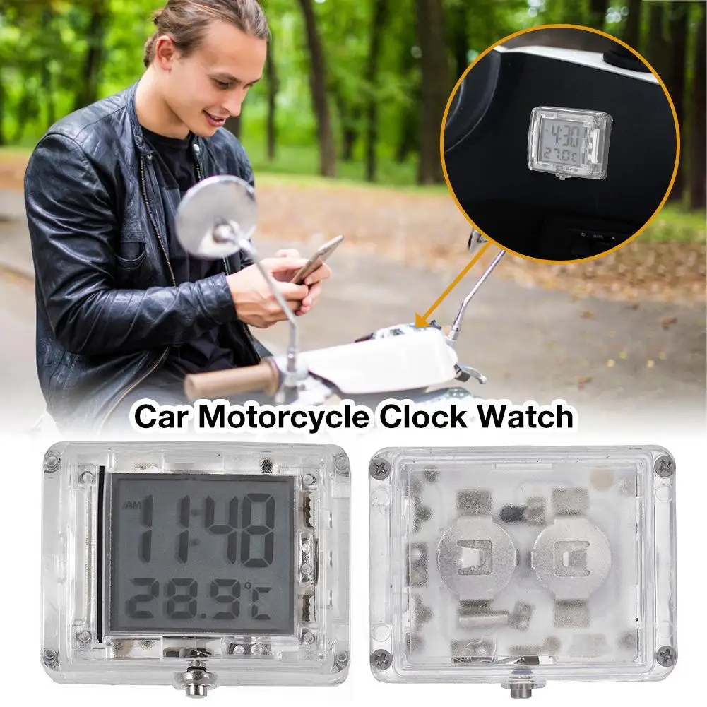 Часы для мотоцикла и автомобиля прецизионные водонепроницаемые цифровые с