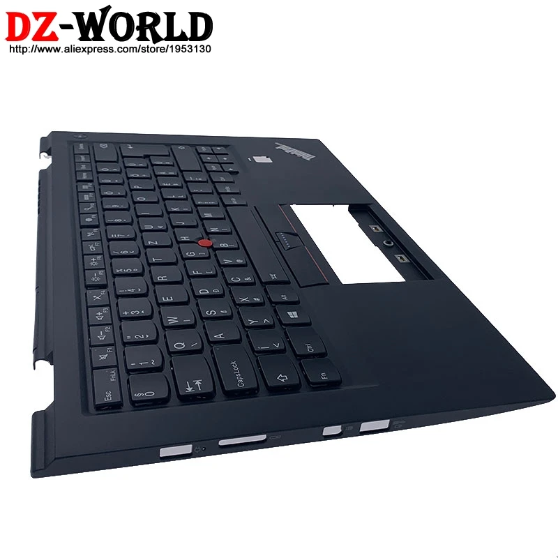 Barato Cubierta Superior Con Reposamanos Para Ordenador Portátil Lenovo Thinkpad X1, Cubierta Superior Con Teclado Retroiluminado HU Hungric De 4. ª Generación, 01AV165 01AV204