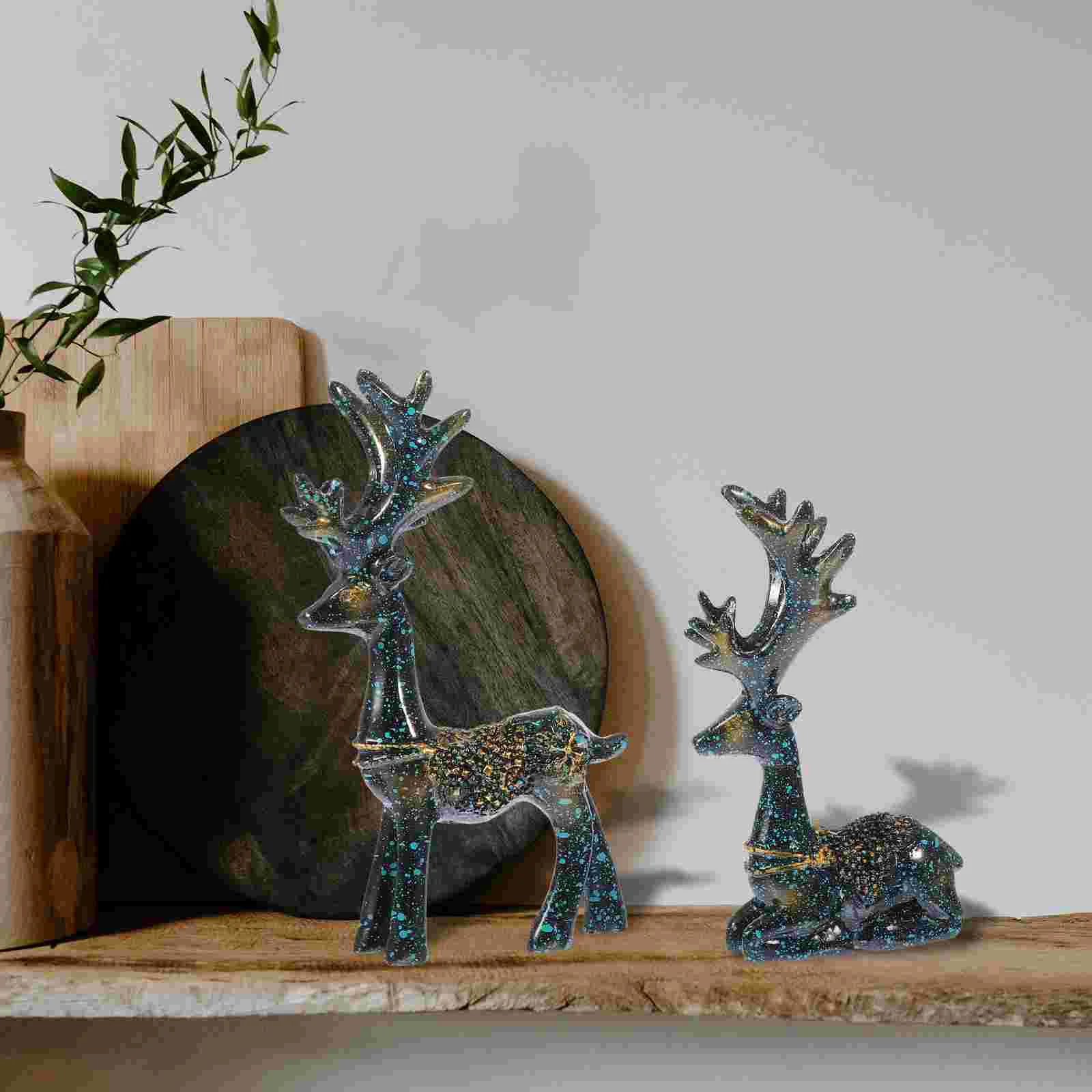 1Set Home Lovely Resin Decor Small Elk Shape Adornment Car Interior Ornament | Дом и сад