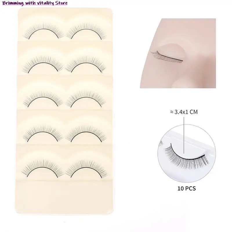 

5 Pairs Training Practice Eyelash Extension Self Practise False Strip Lashes