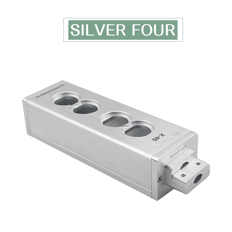 

Xangsane aluminum alloy power filter shell black/silver/2/4/6 specification optional inlet shell socket US Power outlet