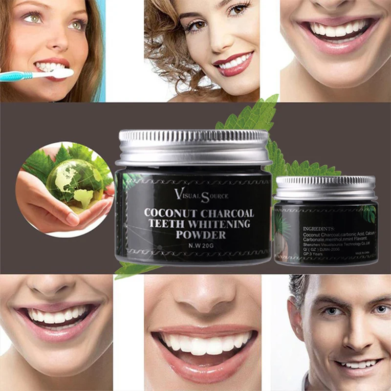 

Teeth Whitening Oral Care Charcoal Powder Natural Activated Carbon Tooth Plant Whitener Powder Oral Hygiene Remove Stains