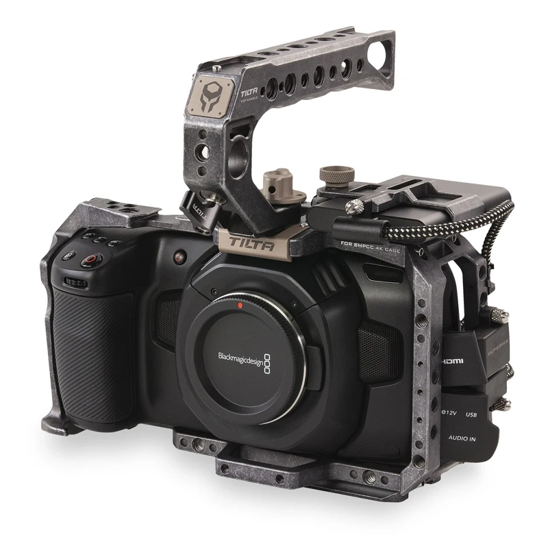 Tilta BMPCC 6K 4K клетка TA T01 B Базовый комплект (тактическая отделка) Полная камера SSD