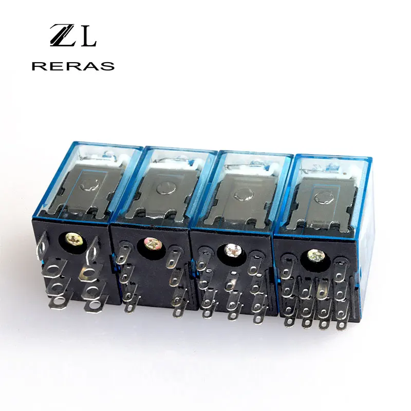 LY2NJ маленькое 8-контактное электронное мини электромагнитное реле DPDT AC 220 В 12 10 А