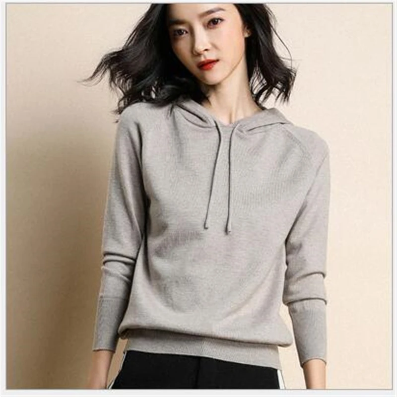 2020 Autumn Winter Loose Women Sweater Knitted Tops Women's Pullover plus size 3XL Solid Fashion S101 | Женская одежда