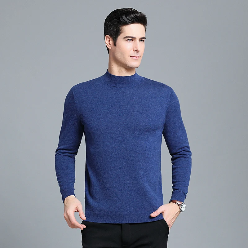 UNIVOS KUNI 2019 Мужская водолазка свитер Новое поступление весна и осень Бизнес Стиль