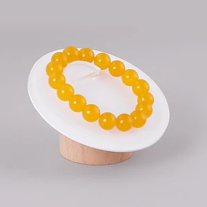 Акриловая деревянная подставка для брелоки для браслетов и ожерелий, держатель для подвесного дисплея, органайзер для ювелирных украшений, выставочная витрина