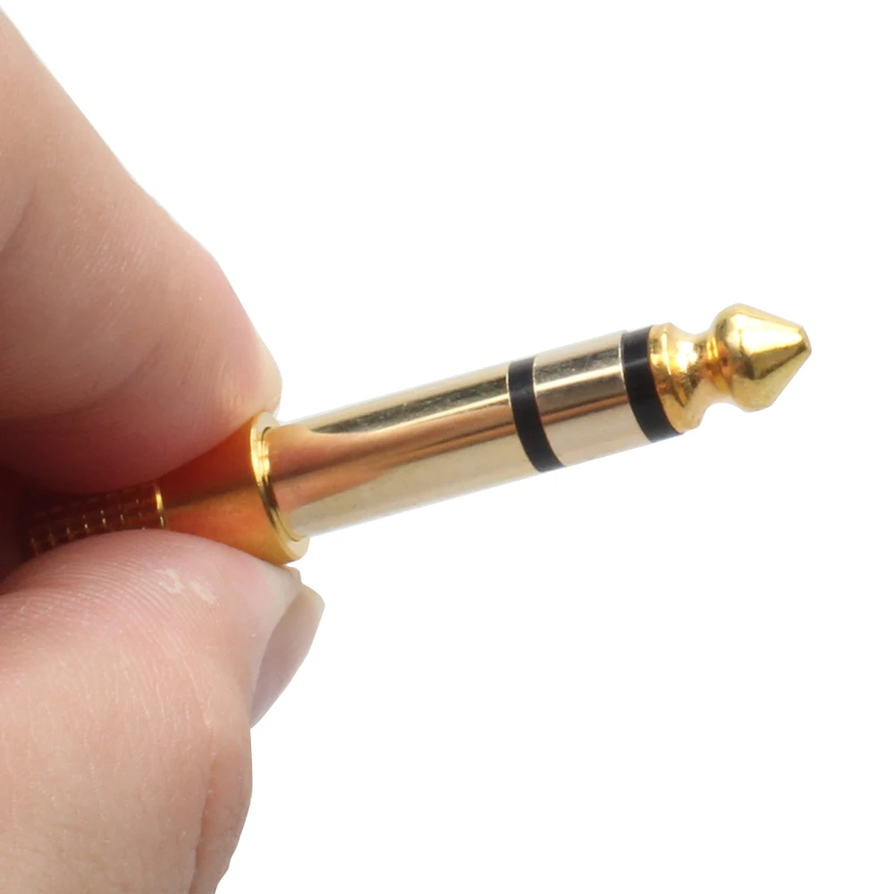 Переходник 6 5 мм (штекер)/3 (гнездо) для аудиогарнитуры микрофона гитары