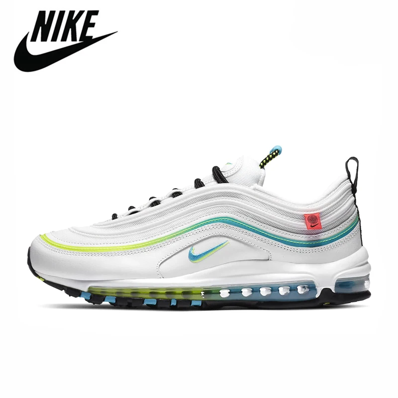 

Original Authentic Air Max 97 Worldwide White Triple White Women Men Sports Shoes Sports Sneakers Size 36-45