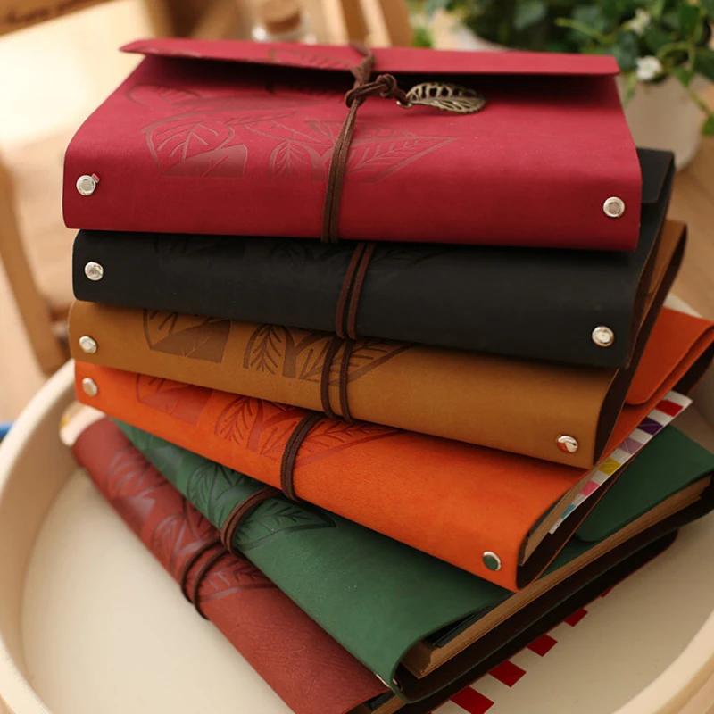 

Vintage Leather Cover Mini Photo Album DIY Creative Wedding Album Couple Memorial Book Scrapbooking Graduation Albums Gift Ideas