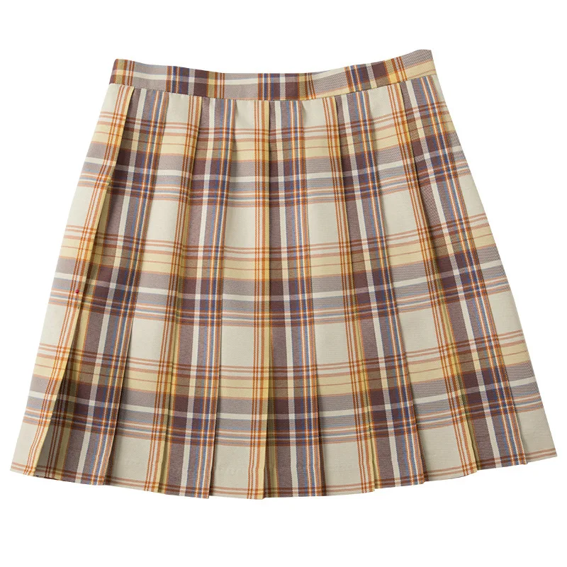 Японских школьниц Высокая талия плиссированные юбки аниме Косплэй школьная