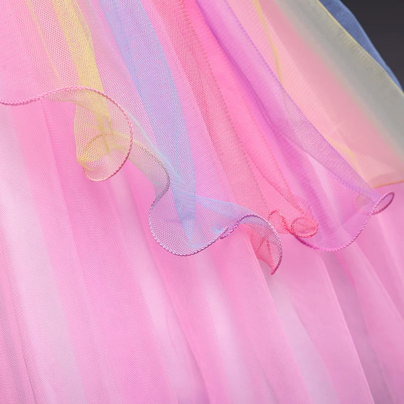 

Kids Unicorn Rainbow Dress For Girls Christmas Dresses Kids Costume Princess Dress Baby Girls Clothes Birthday Party Vestidos