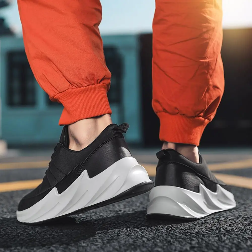 Мужские уличные кроссовки с круглым носком в стиле ретро Повседневные Дышащие