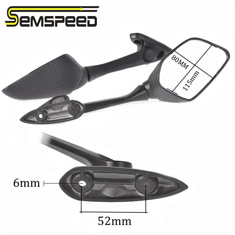 Зеркало для мотоцикла складное боковое зеркало заднего вида Yamaha YZF R3 R25 2014-2019 |