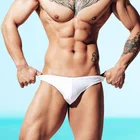 Т-образный ключ мужские трусы для геев Новый с низкой талией для мужчин Swimrwear бандаж, сексуальный купальник, Танга Бикини Трусы-стринги мужские стринги