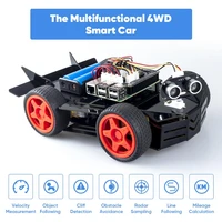 sunfounder raspberry pi car robot kit for the raspberry pi 4b and 3 model b 3b electronic diy robot