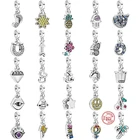 Высококачественная брошь из серебра 925 пробы с подвеской в виде сердца