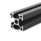 4 шт.лот черный 2020 Т-образный слот европейского стандарта, анодированный алюминиевый профиль, линейная направляющая для ЧПУ 3D-принтера
