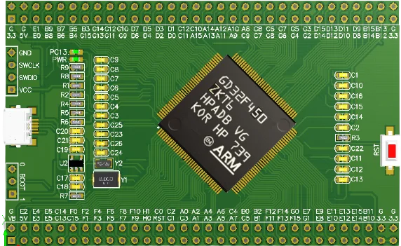 Материнская плата GD32F450ZKT6 большой емкости Stm32f427 однокристальная
