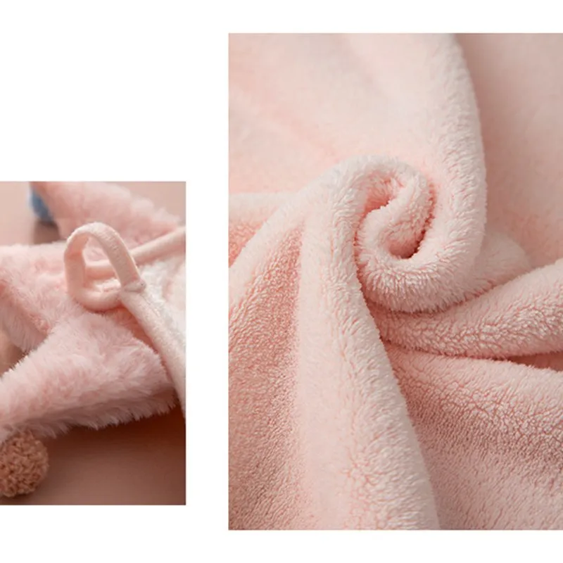 

Coral Fleece Bathrobe Bath Hand Towel Girl Dry Hair Towel Wrap Beach Towel Pool Wear Hotel Beauty Spa Salon Saunawrap Towel T15