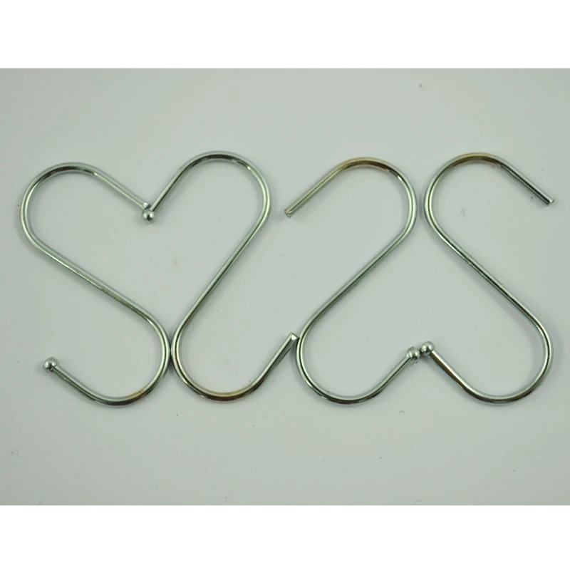 

4 Pcs Scarf Apparel Punch Cup Bowl S Shaped Metal Hooks Hangers