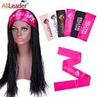 Недорогие атласные шарфы Alileader с краями для париков, 4 цвета, стандартная обтягивающая лента для волос, атласная обтягивающая накладка на края, шарф для париков