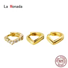 Ла Monada маленькие серьги-кольца для женщин пирсинг уха Серебро 925 красивые модные 925 серебро серьги для девушек
