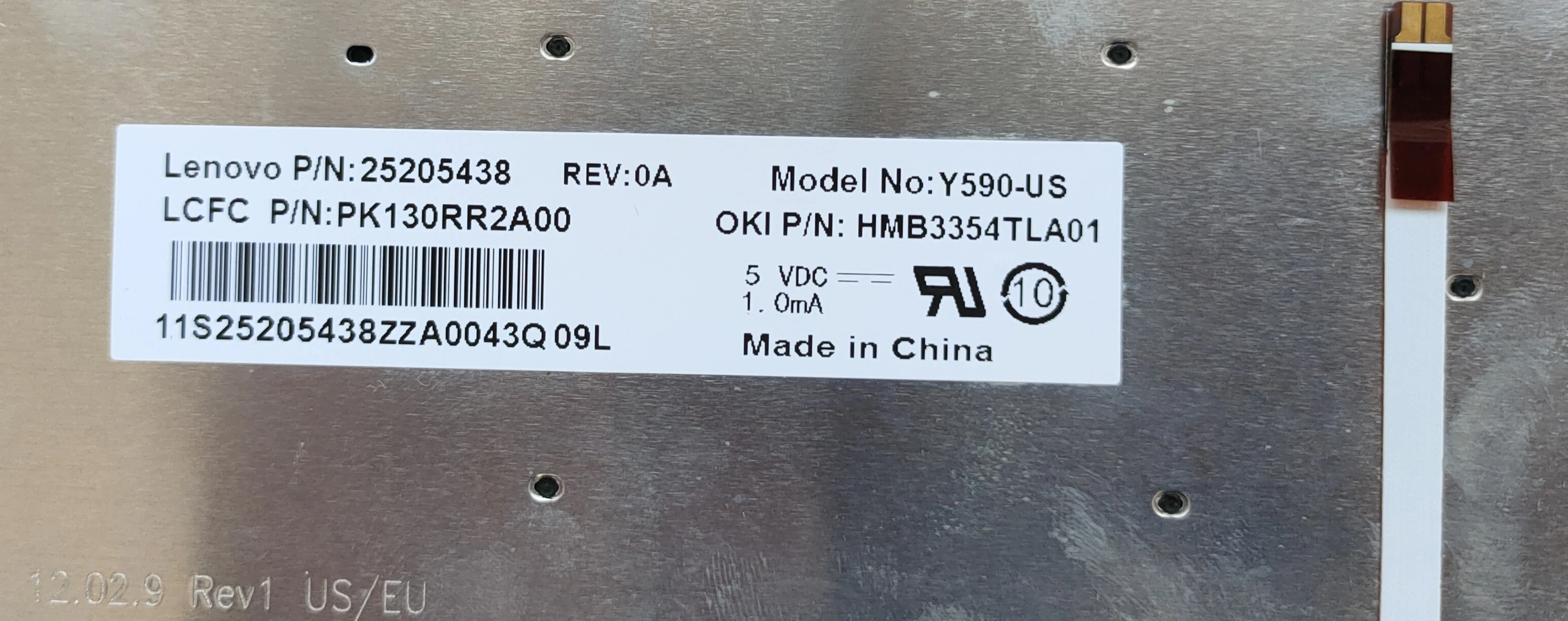 Новая клавиатура для ноутбука Lenovo Y590 Y500 Y510P с подсветкой 25205438 PK130RR2A00 | Компьютеры и