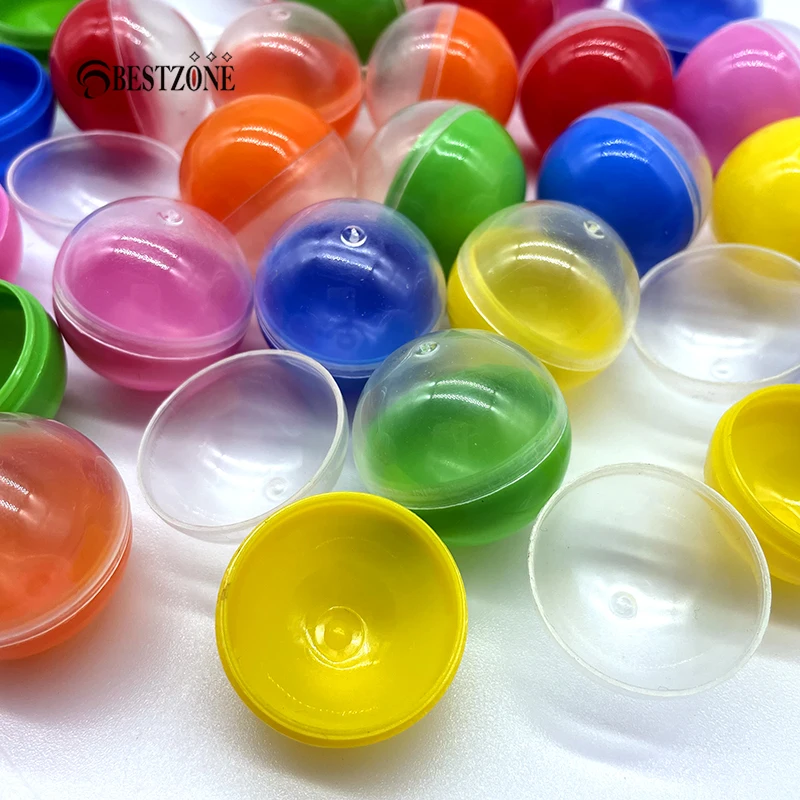 5Pcs Diameter 30MM Half Transparent Colorful Plastic Toy Capsule Surprise Ball Kids For Vending Machine Split Body Eggshell - купить по