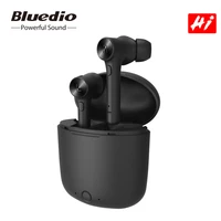 bluedio hi wireless earbuds bt5 0 headset bluetooth compatible hifi sound auto play pause sport earphone built in mic