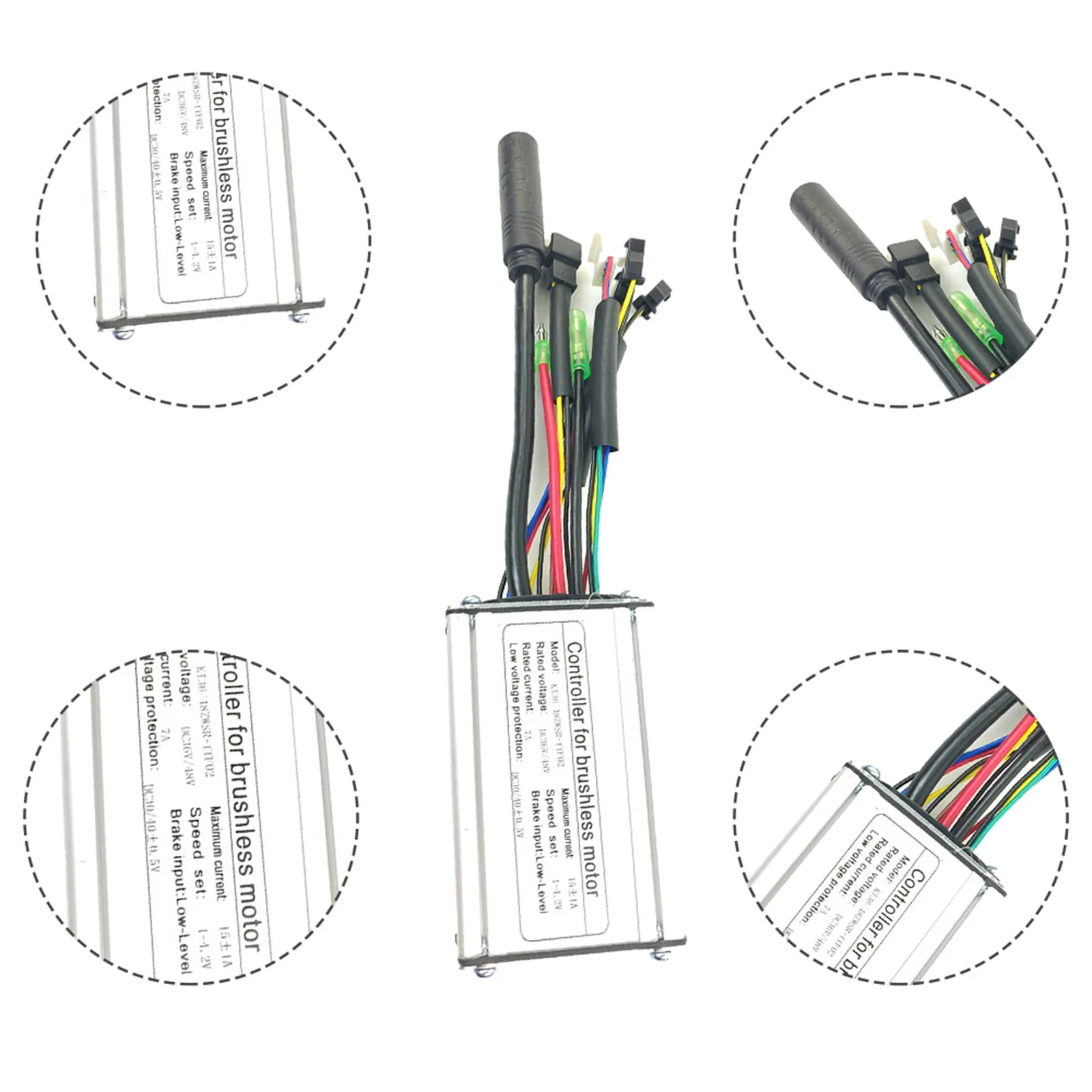 

36V/48V Square Wave Controller High Performance E-Bike Controller Practical Electric Bike Square Wave Conversion Accessory